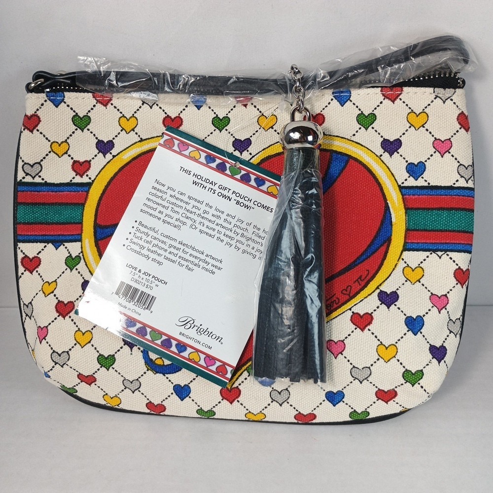 Brighton D30213 "Holiday Love and Joy" Pouch Crossbody Tom Clancy New MSRP $70 - Picture 3 of 4